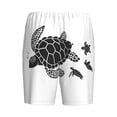 thumbnail image 5 of Gaeub Family Of Sea Turtles Printed Men's Short Pajama Pants, Lightweight Lounge & Sleep Bottoms Keep You Cool - X-Large, 5 of 9