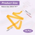 thumbnail image 2 of Uxcell Dance Ribbons, Gymnastics Dance Streamers with Non-Slip Wand Dance Flag Orange Yellow, 2 of 7