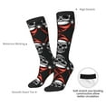 thumbnail image 4 of Naloa Skull santa hat Thigh High Socks Extra Long Stretchy Sock Women Over Knee High Opaque Stocking Daily Wear, 4 of 6