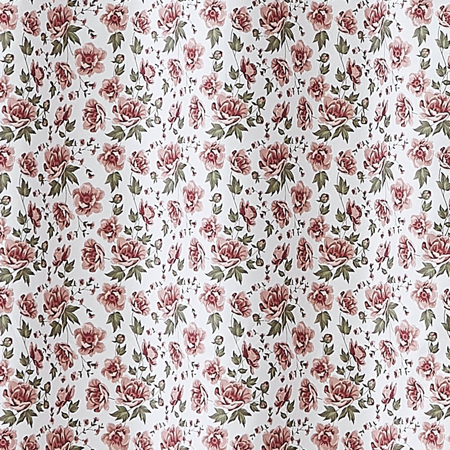 Betty Pink Roses 13-piece Shower Curtain Set