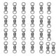 thumbnail image 1 of Conector Acero de alta resistencia Anillos soldados sólidos Barril giratorio Pesca en agua dulce y salada, 1 of 5