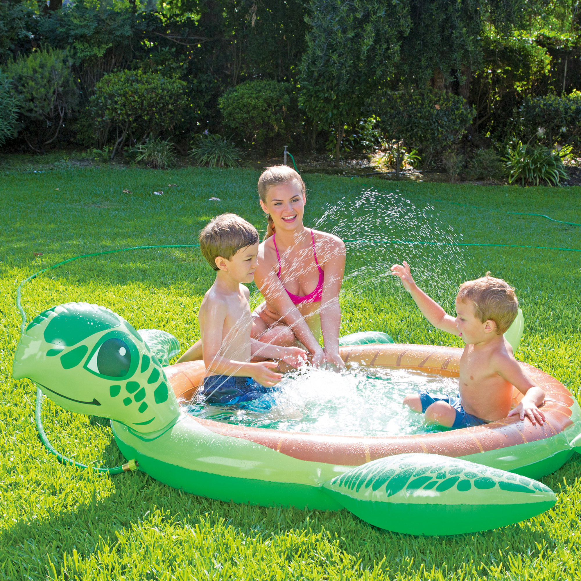 Summer Waves Inflatable Turtle Spray Pool