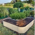thumbnail image 7 of Vego Garden 17" Tall L-Shape Raised Garden Bed Metal Planter Box for Vegetables Flowers Ground Large Size, 7 of 7