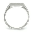 thumbnail image 2 of 14k White Gold Signet Ring, 2 of 3
