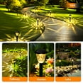 thumbnail image 3 of 12 Pack Solar Pathway Lights, Waterproof Outdoor Solar Lights for Garden, Walkway and Driveway, Warm White, 2800K, 3 of 7