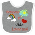 thumbnail image 3 of Inktastic Someone in Ohio Loves Me Boys or Girls Baby Bib, 3 of 4