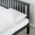 thumbnail image 2 of Mellow Marley Solid Wood Platform Bed with Headboard, Black, Full, 2 of 9