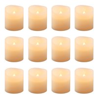 LumaBase Battery Operated LED Votive Candles, 12 Count