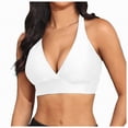 thumbnail image 3 of TOWED22 Women Underwire Bikini Top Only - Knot Front Bathing Suit Top Swim Bra Push Up Swimsuits Top White,S, 3 of 8
