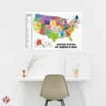 thumbnail image 4 of United States Map - USA Poster, US Educational Map - with State Capital - for Ages Kids to Adults- Home School Office - Printed on 12pt. Glossy Card Stock | Bulk Pack of 10 | 12 x 18 inches, 4 of 5