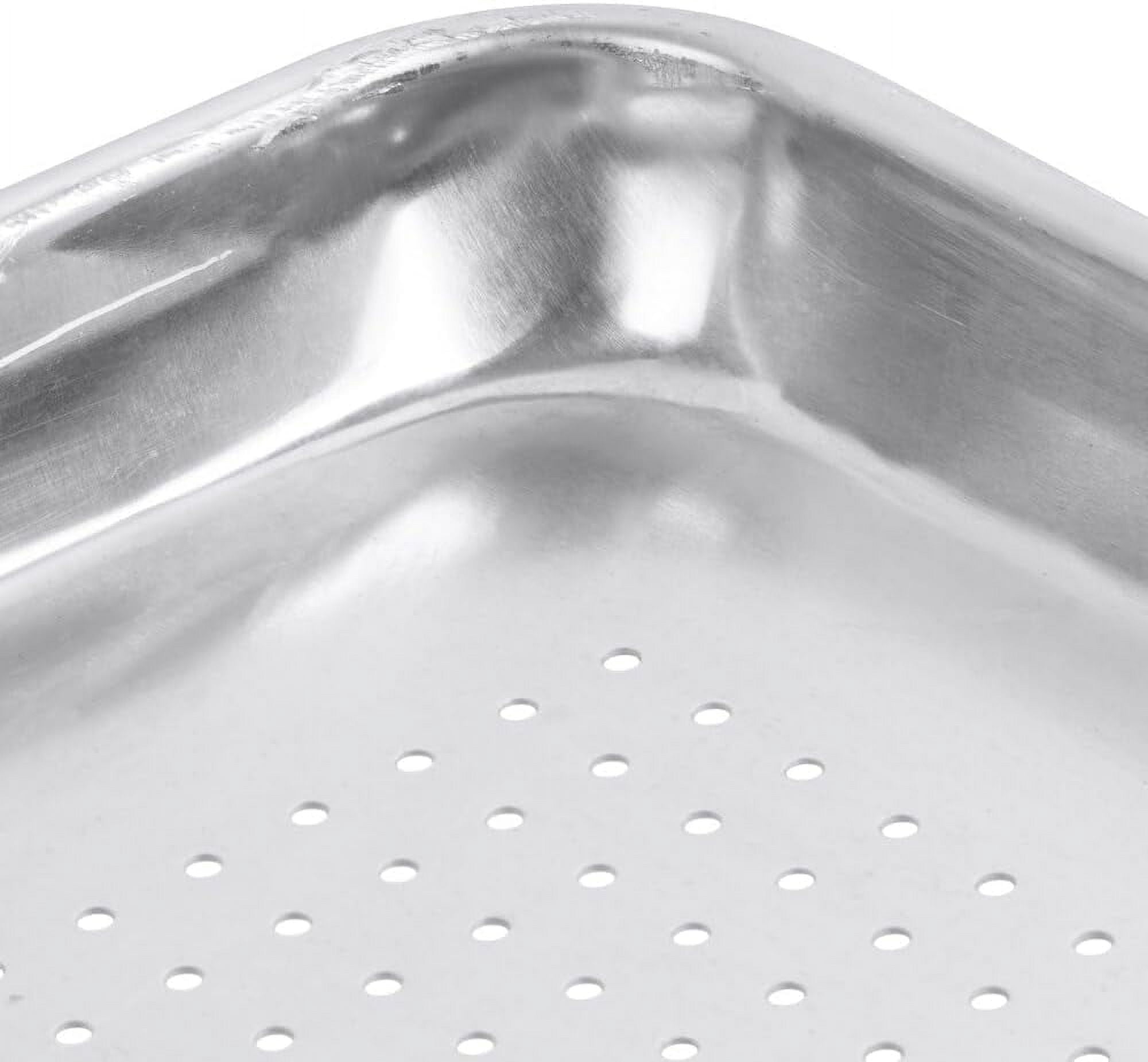 TrueCraftware- Set of 2 Half Size 18" x 13" Perforated Aluminum Sheet Pan- Oven Safe Baking Pan Baking Tray Cookie Sheet Baking Sheet Perfect for Baking Roasting and More