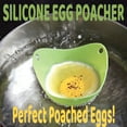 thumbnail image 2 of Cazadores furtivos de huevos de silicona: herramienta de cocción de silicona flexible Delisious Poach Egg Cooker Bake And Mold Food- Set de 12 TV Time 670n12, 2 of 6