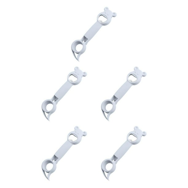Abridor de botellas de acero inoxidable Inteprter 4 en 1 manual portátil color Azul 5Conjunto