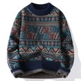thumbnail image 2 of Suéter de punto para hombre, prendas de punto de alta calidad, ropa popular coreana, jerseys de otoño e invierno, estilo masculino, nuevo en sudadera con cable, 2 of 5