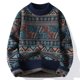 thumbnail image 2 of Suéter de punto para hombre, prendas de punto de alta calidad, ropa popular coreana, jerseys de otoño e invierno, estilo masculino, nuevo en sudadera con cable, 2 of 5