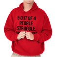 thumbnail image 5 of Funny People Struggle With Math Hoodie Sweatshirt Women Men Brisco Brands X, 5 of 6