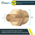 thumbnail image 2 of SharkBite 3/4 in. PEX Barb X 1 in. D MIP Brass Reducing Adapter, 2 of 5