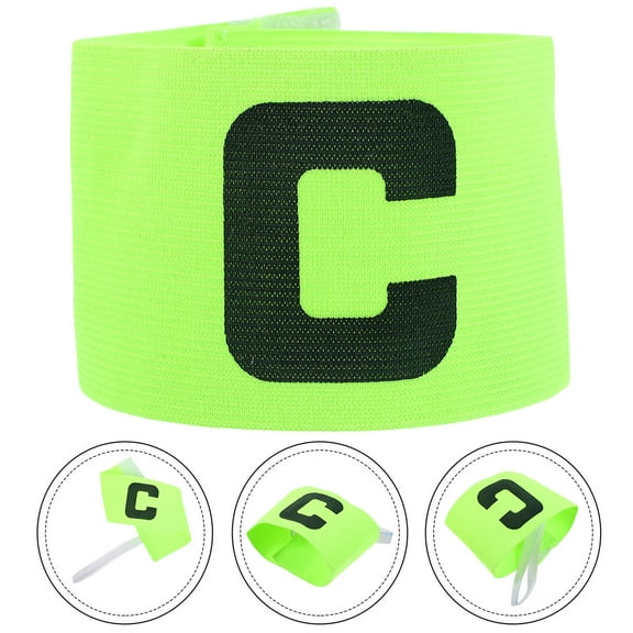 IBASETOY Football Captain Armband, Green Soccer Captain Armband For Adult Youth Drainage Basket Basketball Soccer