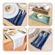 thumbnail image 3 of Nvzi Manteles individuales de algodón resistentes al calor,manteles individuales lavables antideslizantes, accesorios de decoración de cocina (juego de 6, tamaño 17,71 x 17,71 pulgadas, azul marino), 3 of 5
