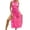 Hot Pink, variant on Swimsuit Coverup for Women Summer Beach Cover Up Swimwears Cover Ups Women's Sheer Beach Cover Up Dress With Waist Lace Mesh Sarong For Elegant Swim Leisure