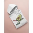 thumbnail image 3 of Pilates Avocado  Hoodie Women -Image by Shutterstock, Female Small, 3 of 4