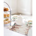 thumbnail image 4 of Orange Eucalyptus Leaves Kitchen Dish Towels for Drying Dishes Set of 2, Botanical Fall Rustic Beige Waffle Weave Microfiber Hand Tea Bathroom Towels Quick Dry & Absorbent Towel 12x12, 4 of 7