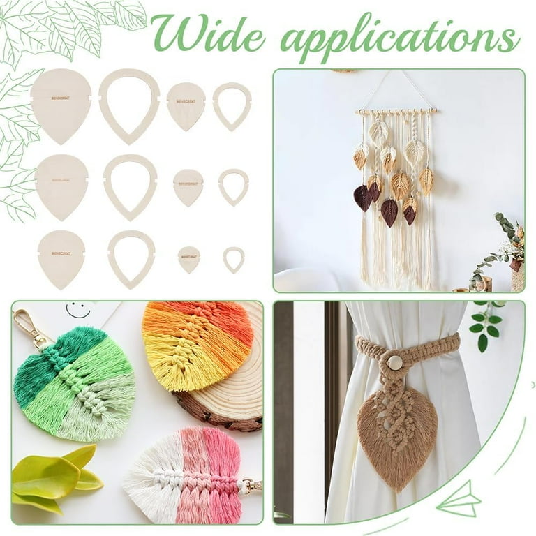 12pcs-leaf-macrame-cutting-molds-wood-macrame-leaf-cutting-template-macrame-feather-wall-hanging-tool-for-diy-crafts-making-walmart-com