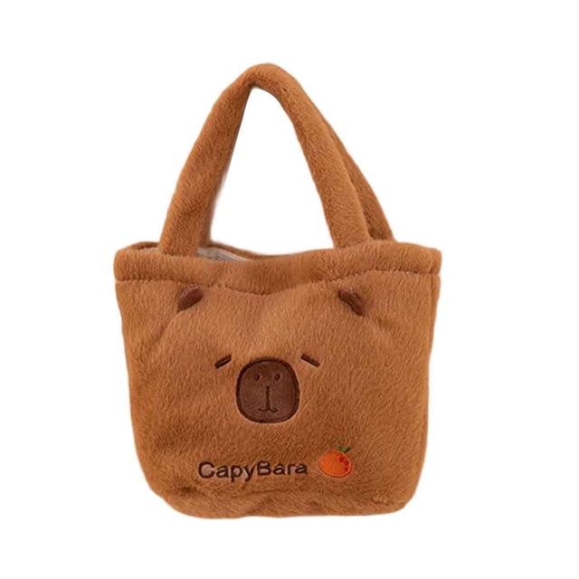 Huanglei Sac Capana Mignon Dessin Animé Sac de Poupée Capybara pour Enfants 3 10 Ans Machine à Prix Sac en Peluche