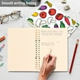 thumbnail image 4 of FORMRS 1-Subject Spiral Notebook 8" x 5" College Ruled 60 Refillable Sheet A5 Hard Cover, Red Vegetables Pattern, 4 of 7