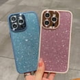 thumbnail image 7 of Compatible with iPhone 14 Pro Max Glitter Bling Clear Case, Cute Soft Silicone Shockproof Case for Women Girls Plating Full Camera Protector Back Cover for iPhone 14 Pro Max 6.7'' Pink, 7 of 7