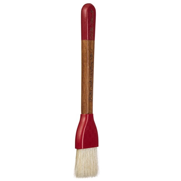 The Pioneer Woman Acacia Wood Basting Brush with Natural Boar's Hair, Brown/Red