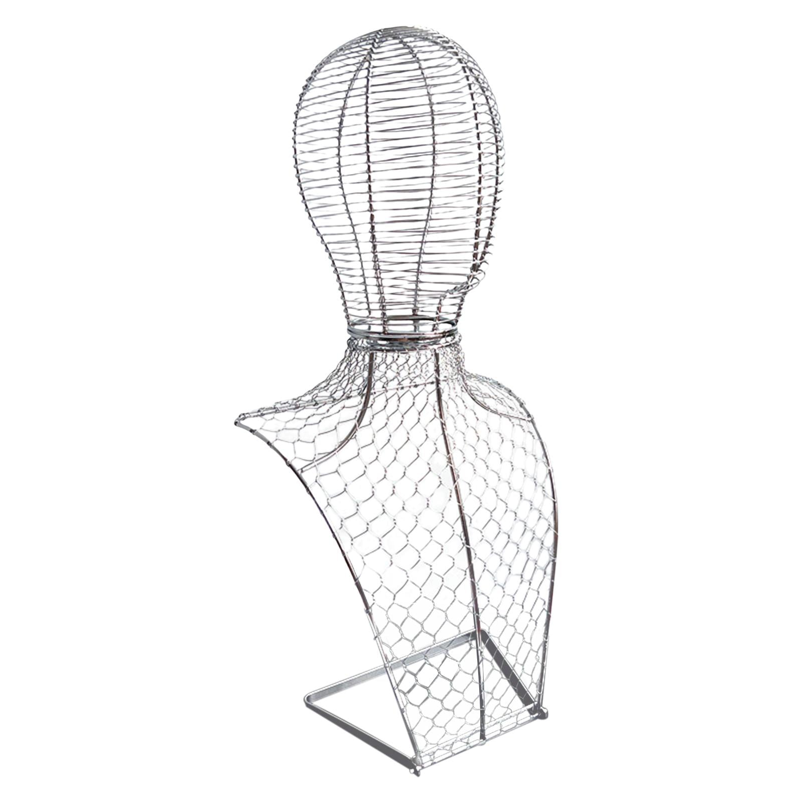 Necklace Display Stand Bust Hat Holder Stand Freestanding Metal