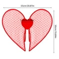 thumbnail image 3 of chaungfeng Valentine Angel Wing Props, Quick Assembly Design Organdy Fabric for Cosplay Photo Booths Party, Flower Back Decorated Angel Wing, 3 of 5