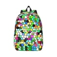 thumbnail image 2 of Rocae Colorful Tie Dye Stained Glass for Durable Canvas Backpack Leisure Large Bag Travel Rucksack Multi-function Backpack Medium, 2 of 8