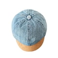 thumbnail image 4 of Gorra de béisbol para niños, gorra de béisbol, visera de moda, de mezclilla lavada, gorra informal con visera Azul, 4 of 9