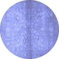 thumbnail image 1 of Ahgly Company Indoor Round Persian Blue Traditional Area Rugs, 6' Round, 1 of 4
