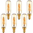 thumbnail image 1 of Bombilla LED LiteHistory T8-4G22K-6Pack Filamento Regulable E12 4W Equivalente 40W Pack de 6 Unidades, 1 of 5