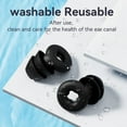 thumbnail image 4 of 1 Pair Silicone Sleep Ear Plug Canceling Noise 2 Layers Ear Protector Reduction Soundproof Lightweight Portable for Travel Home Pink, 4 of 6