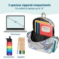 thumbnail image 5 of Wildkin Kids 17 Inch Backpack for Boys and Girls, Perfect for School and Travel (Holographic Silver), 5 of 8