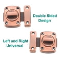 thumbnail image 5 of Uxcell Rotate Bolt Latch, Zinc Alloy Door Lock Gate Latches, 2.2x1.6" Red Bronze 2Pack, 5 of 6