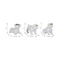 thumbnail image 4 of Bulldog Figurines for Home Decor - Modern Ceramic Sculpture for Living Room, Shelf, Coffee Table, and Office Display- Glam Pug Statues Ornaments for Bathroom Counter - Set of 3, 7", 6",6",  White, 4 of 12