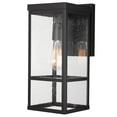 thumbnail image 1 of Aplique de Pared Exterior GLOBE Electric 44802 de 1 Luz en Negro Mate, 1 of 8