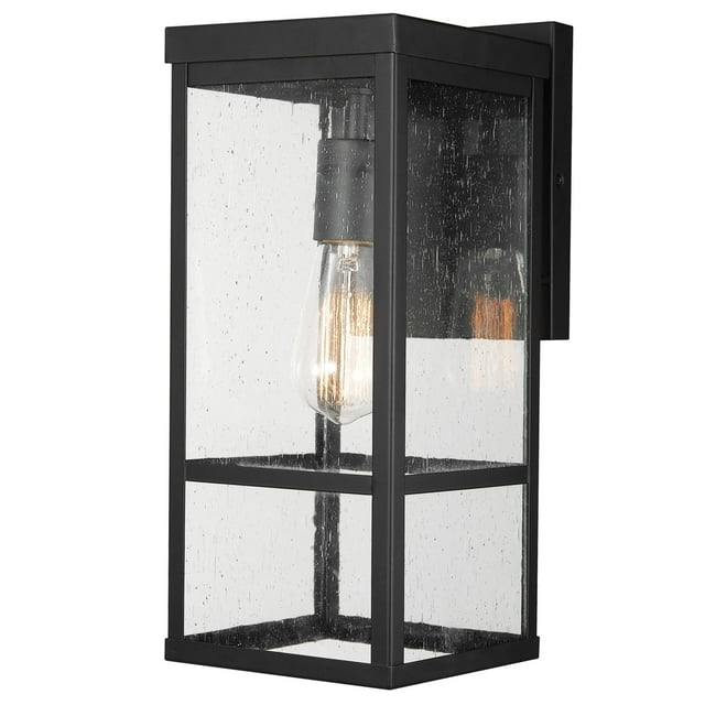 Aplique de Pared Exterior GLOBE Electric 44802 de 1 Luz en Negro Mate