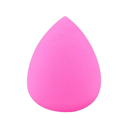 Blender Beauty Makeup Sponge Blender by Zodaca Droplets Shape Blending Powder Smooth Puff Flawless Face Beauty Foundation - Rose Red ()