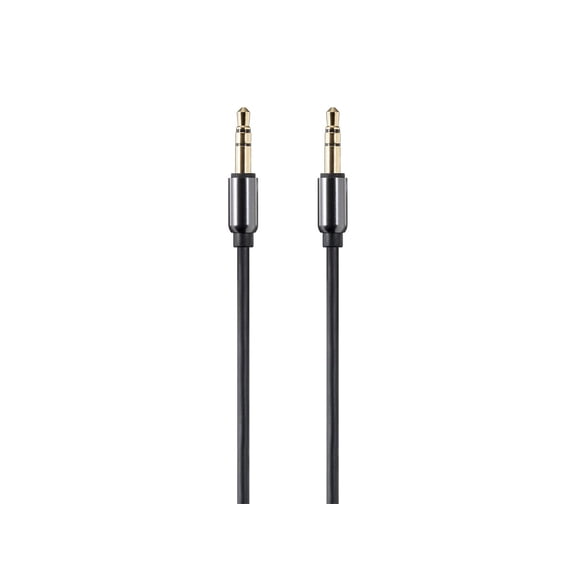 Monoprice Audio Cable - 10 Feet - Black | Auxiliary 3.5mm TRS Audio Cable - Slim, Durable, Gold plated for smartphone, mp3 player, laptop - Onyx Series