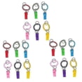 thumbnail image 3 of 18pcs Key Pendant Creative Plastic Whistles Spiral Bracelet Colorful Key Chain Key Pendant For Kids Children Friends, 3 of 4