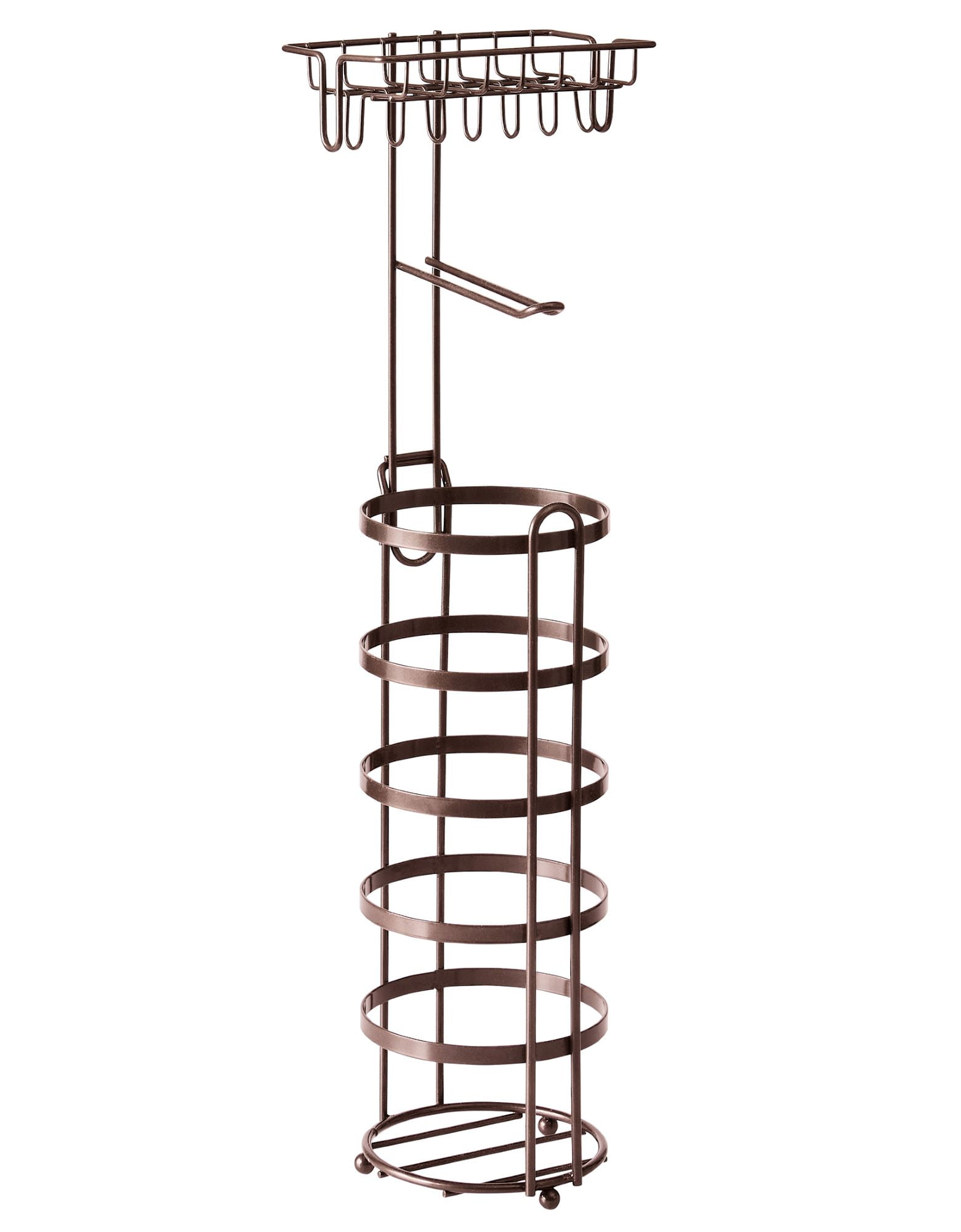 Better Homes & Gardens Bronze Flatwire Free-Standing Toilet Paper Holder with Reserve