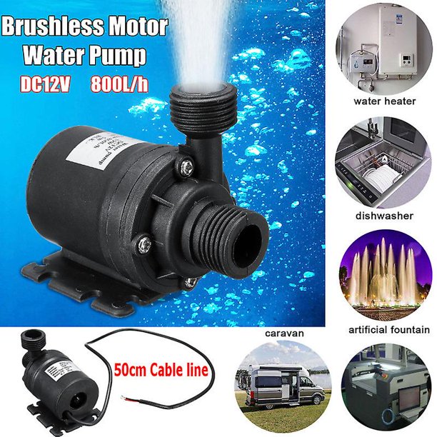 Bomba de agua solar de 50 W y 12 V, bomba de agua solar de silicio monocristalino, funcionamiento continuo, bajo nivel de ruido, 4 minutos de CC para calentador de agua, lavavajillas, caravana kaili Sencillez