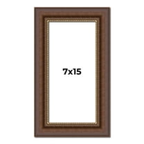 7x15 Copper and Brown Real Wood Picture Frame Width 2 inches | Interior Frame Depth 0.5 inches |