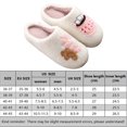 thumbnail image 2 of Christmas Gingerbread Man Candy Cocoa Cup Slippers for Women Men, Plush Warm Cotton House Shoes for Autumn Winter Xmas Gifts (36-37), 2 of 10